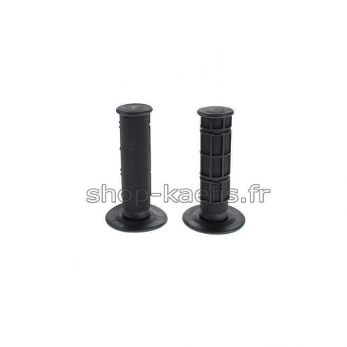 Poignées De Guidon Moto Silicone - Universelles 22mm (7/8"), Antidérapantes, Noir