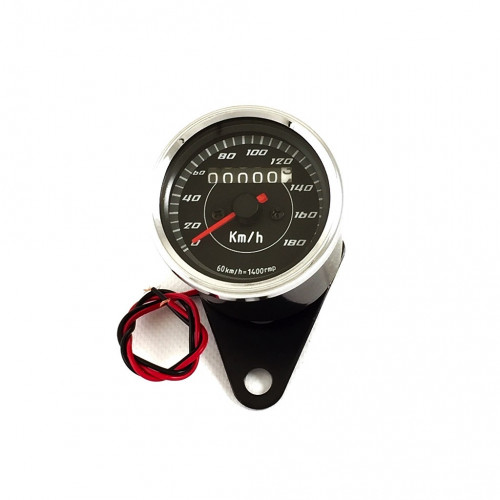 Compteur Kilométrique Universel KMH Pour Moto Honda Kawasaki Suzuki - Neuf, Chromé