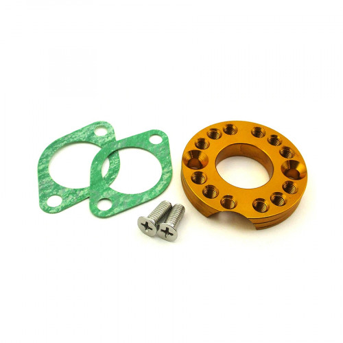 Multi-position adapter 26mm CNC aluminum intake pipe GOLD