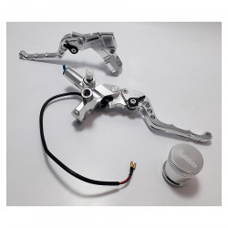 Levier De Frein Et Embrayage Maître-cylindre Avant Droit Compatible Gy6 Pour Scooter 50-250cc, ATV, Quad