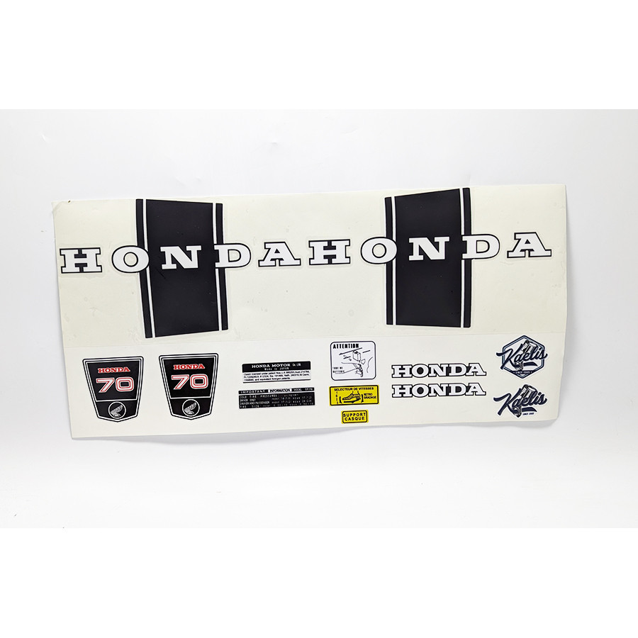 Kit complet d'autocollants dax antique noir & blanc kit deco ST70