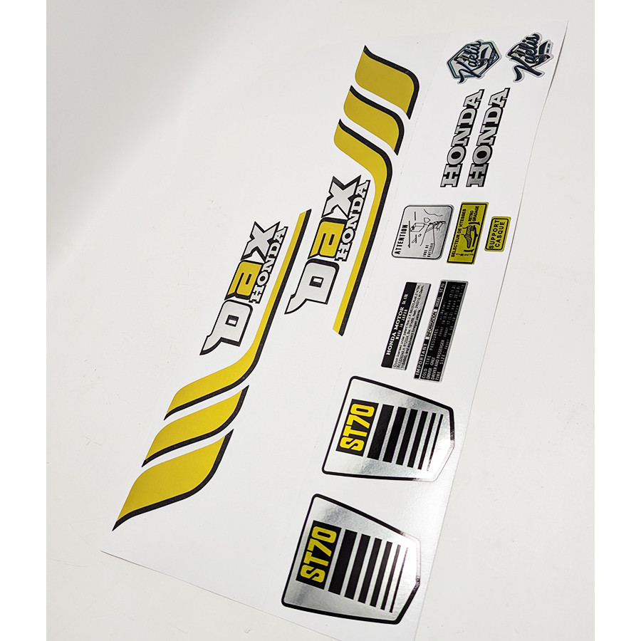 decals kit complet stickers chromed and yellow for DAX