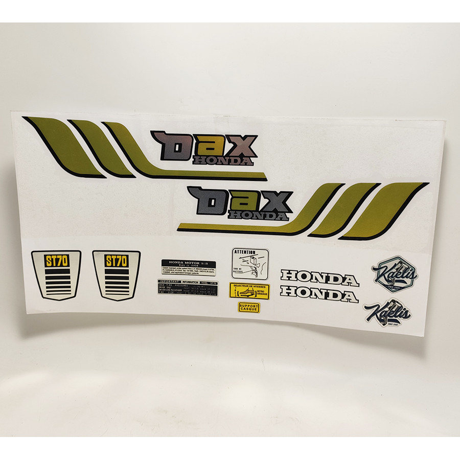 stickers kit deco chrome and yellow for DAX