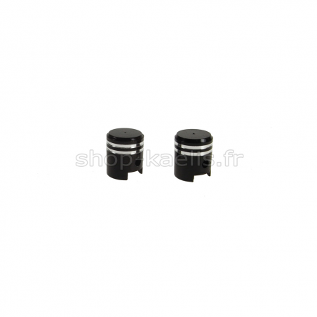 Lot De 12 Bouchons De Valve De Pneu En Alliage D'aluminium Noir - Pour Voiture, Vélo, Moto, Camion