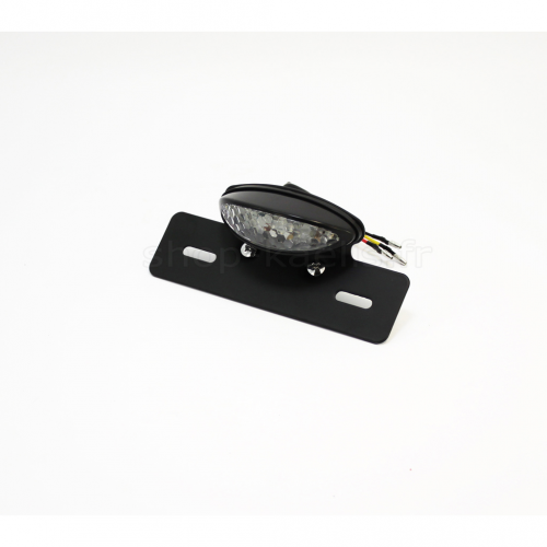 A-PRO Black LED License Plate Light For Motorcycle – Metal Housing, E-Approved (FR1633BLAC)